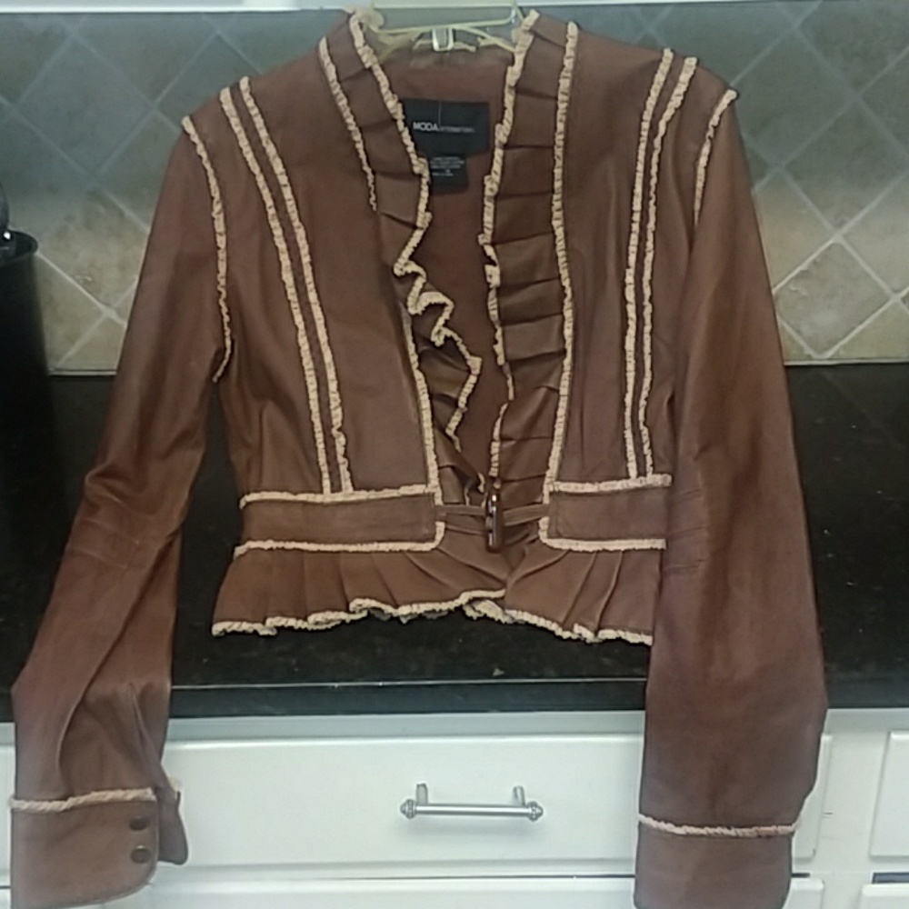 Faux leather jacket